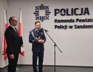 Uroczyste wprowadzenie Komendanta Powiatowego Policji w Sandomierzu