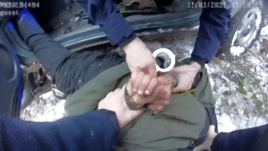 widok z kamery policjanta
