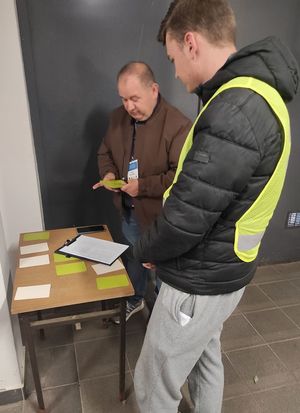 Uczestnicy w trakcie turnieju