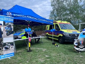 Rodzinny piknik z włoszczowskimi policjantami