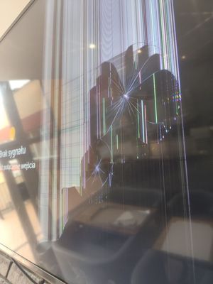 uszkodzony telewizor