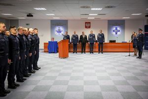 Ślubowanie nowo przyjętych funkcjonariuszy