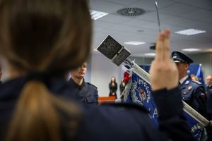 Ślubowanie nowo przyjętych funkcjonariuszy