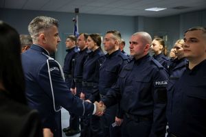 Ślubowanie nowo przyjętych funkcjonariuszy
