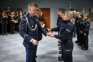 Ślubowanie nowo przyjętych funkcjonariuszy