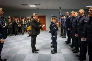 Ślubowanie nowo przyjętych funkcjonariuszy