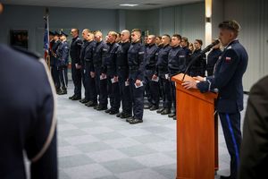 Ślubowanie nowo przyjętych funkcjonariuszy