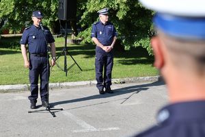 Policjant ruchu drogowego.