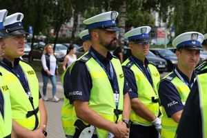 Policjant ruchu drogowego.