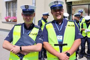 Policjant ruchu drogowego.