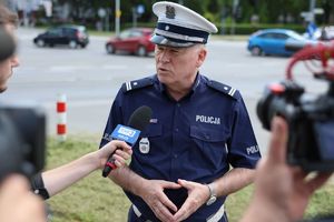 Policjant ruchu drogowego.