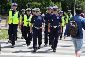 Policjant ruchu drogowego.