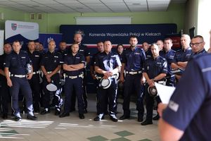 Policjant ruchu drogowego.