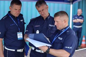 Policjant ruchu drogowego.