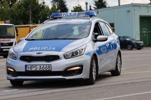 Policjant ruchu drogowego.