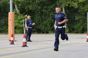 Policjant ruchu drogowego.