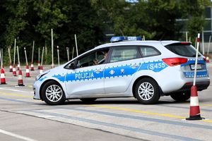 Policjant ruchu drogowego.