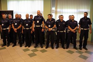 Policjant ruchu drogowego.