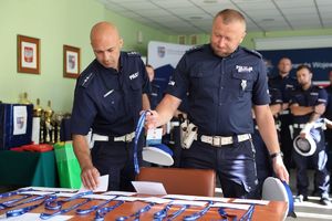 Policjant ruchu drogowego.