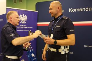 Policjant ruchu drogowego.