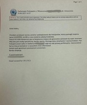 Podziękowania dla włoszczowskich funkcjonariuszy