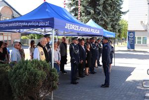 Odsłonięcie tablicy upamiętniającej poległych funkcjonariuszy