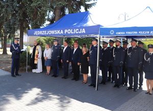 Odsłonięcie tablicy upamiętniającej poległych funkcjonariuszy