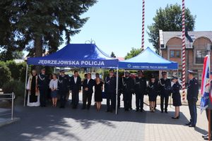 Odsłonięcie tablicy upamiętniającej poległych funkcjonariuszy