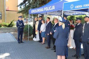 Odsłonięcie tablicy upamiętniającej poległych funkcjonariuszy