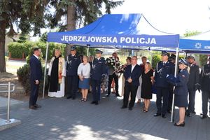Odsłonięcie tablicy upamiętniającej poległych funkcjonariuszy