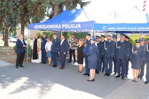 Odsłonięcie tablicy upamiętniającej poległych funkcjonariuszy