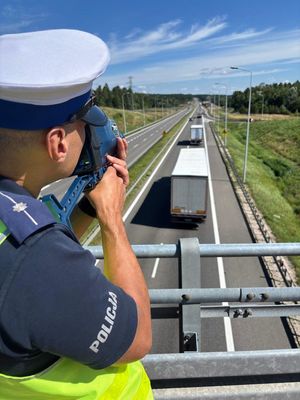 Policjanci w trakcie działań