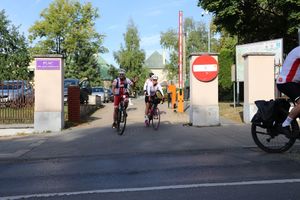 Uczestnicy rowerowego rajdy na Westerplatte