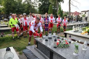 Uczestnicy rowerowego rajdy na Westerplatte