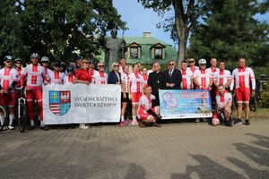 Uczestnicy rowerowego rajdy na Westerplatte