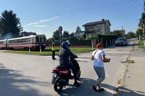 policjanci podczas działań