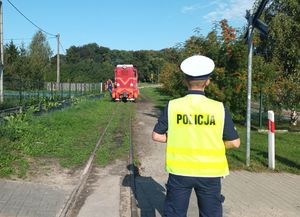 policjanci podczas działań