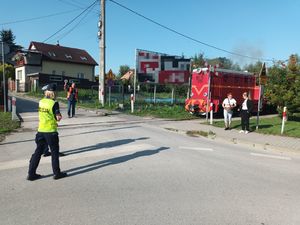 policjanci podczas działań