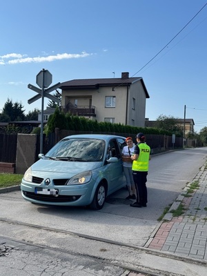policjanci podczas działań