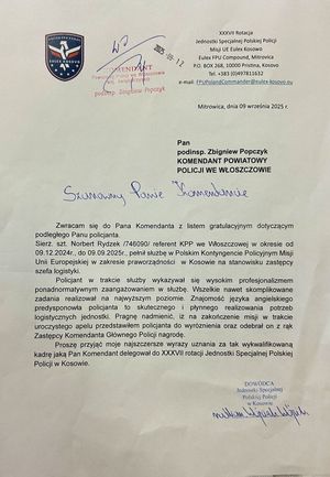 podziękowanie