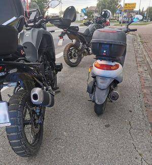 zatrzymany jednoślad