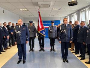 Uroczysta zbiórka w Komendzie Powiatowej Policji w Końskich