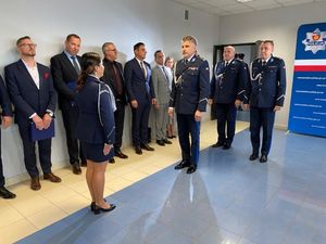Uroczysta zbiórka w Komendzie Powiatowej Policji w Końskich