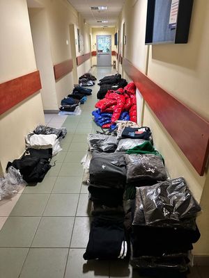 odzież z podrobionymi znakami towarowymi