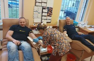 podczas oddawania krwi