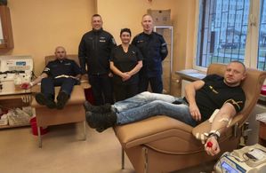 podczas oddawania krwi