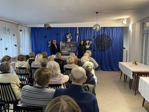 podczas spotkania z seniorami