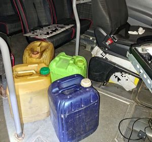 zabezpieczone na miejscu zdarzenia