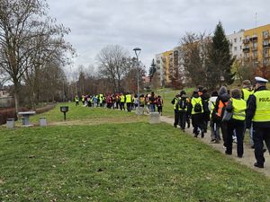 Uczestnicy rajdu pieszego