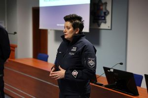 policjanci podczas szkolenia